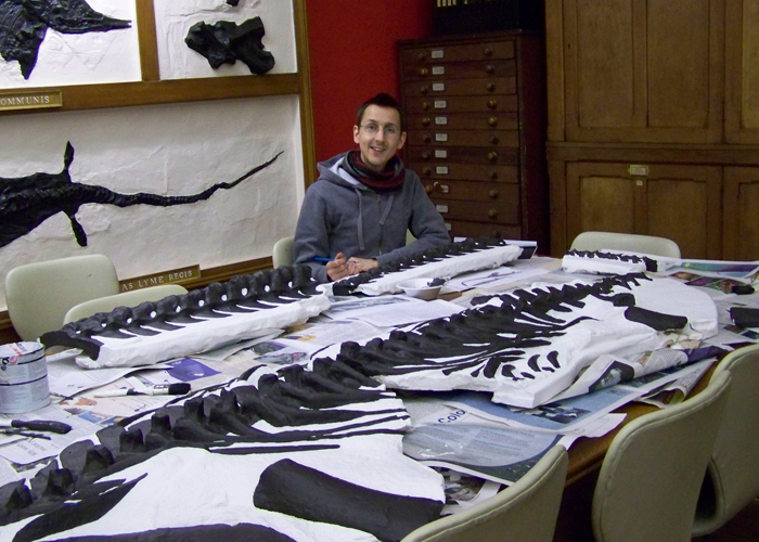 Attenborosaurus being painted